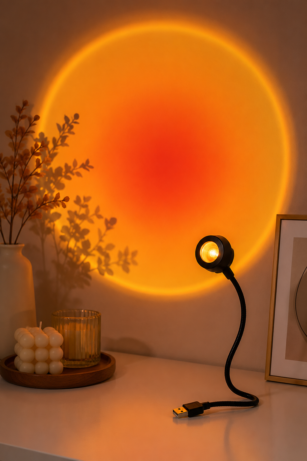 Sunset Projection Lamp – Transform Any Room with a Warm Glow