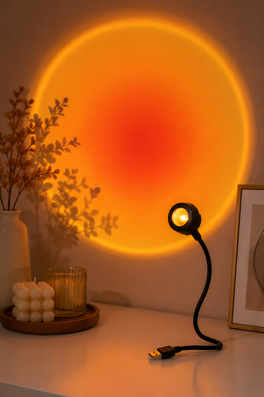 Sunset Projection Lamp – Transform Any Room with a Warm Glow
