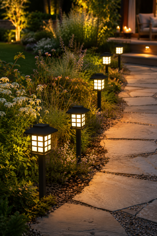 2-Pack Solar Garden Lantern